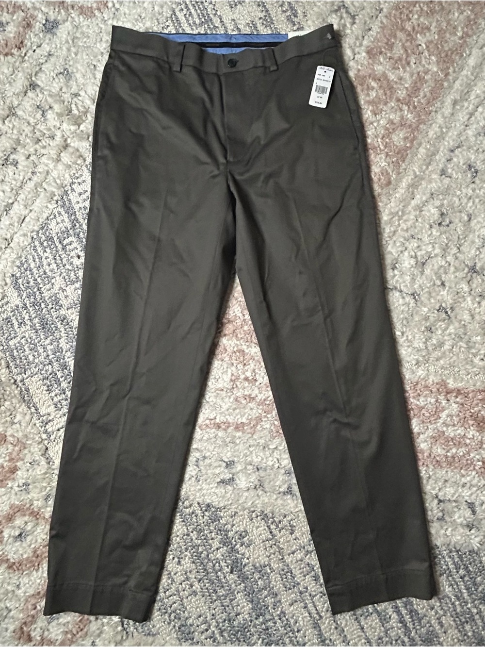 NWT Brooks Brothers Pants Men’s 33x30 Gray Advantage Chino Clark Stretch